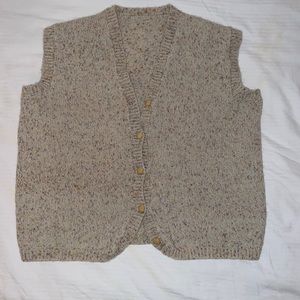 Vintage button up sweater vest